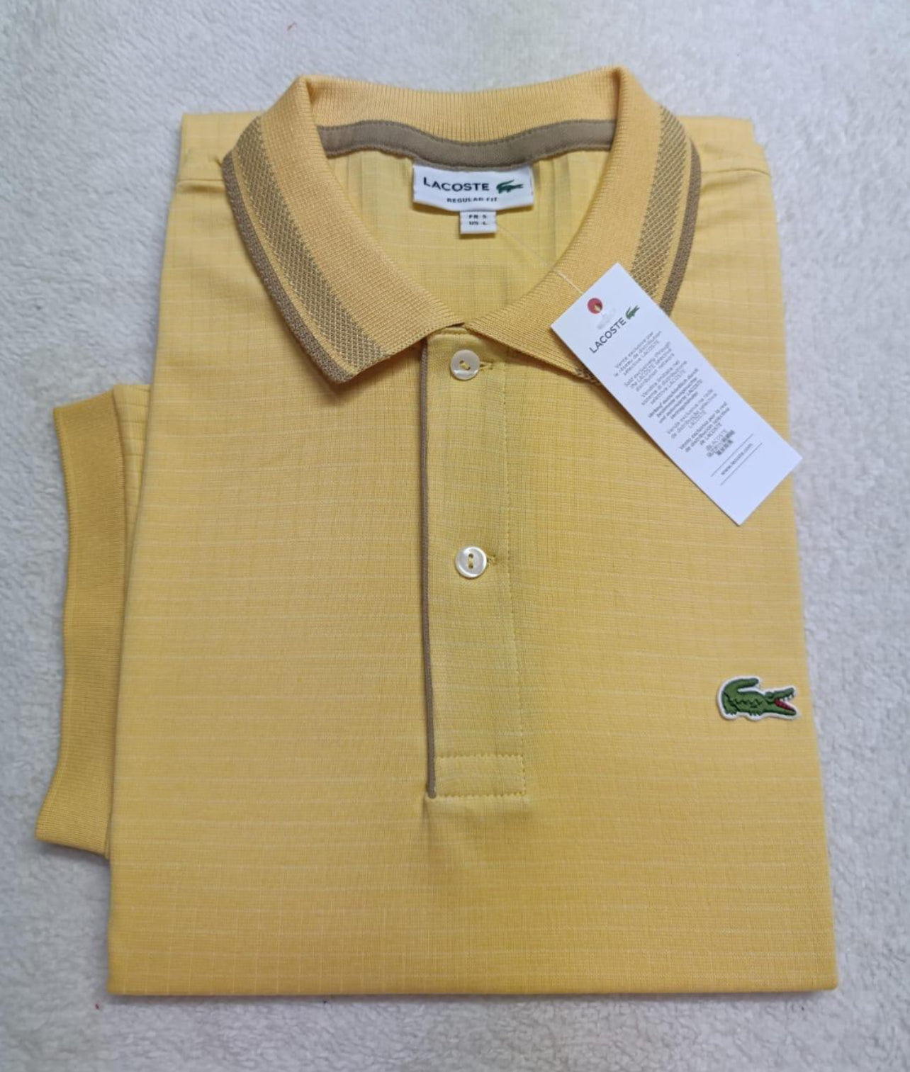 Lacoste Polo Shirt 100% Cotton Short Sleeve Regular Fit