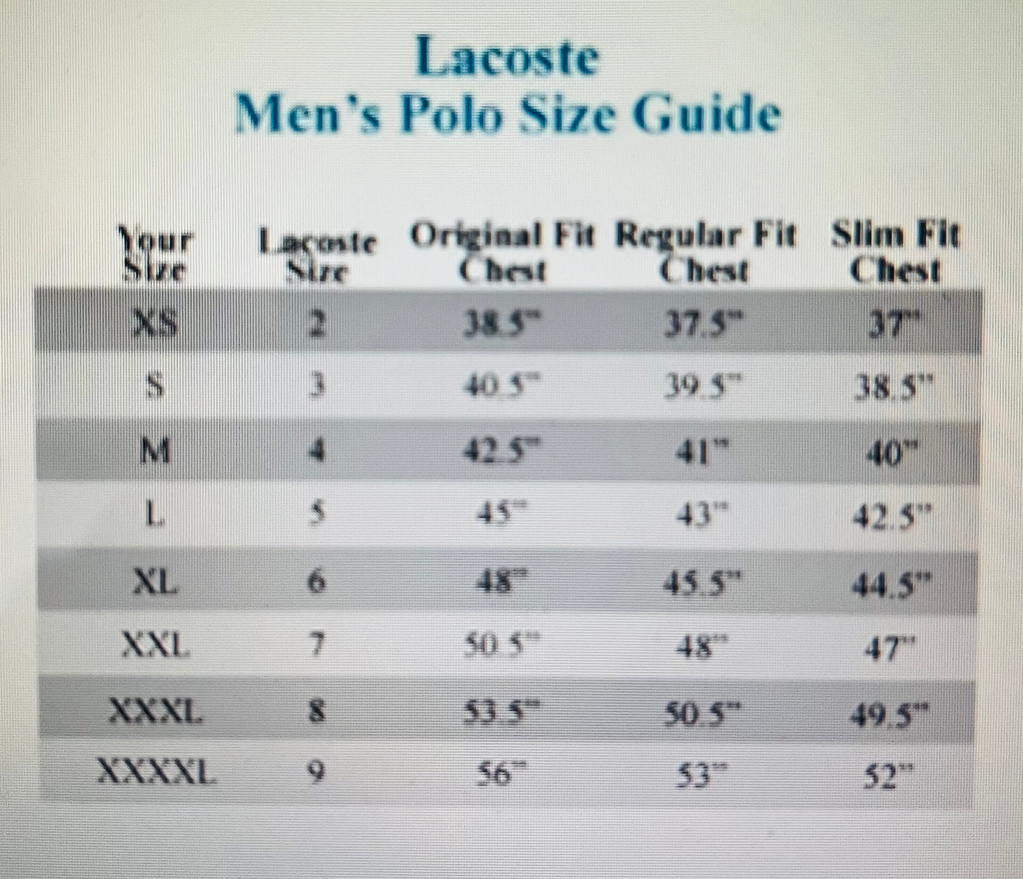 Lacoste Polo Shirt 100% Cotton Short Sleeve Regular Fit