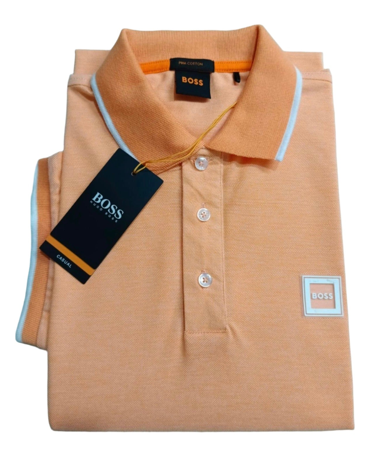 HUGO BOSS Polo Shirt for Men Peach