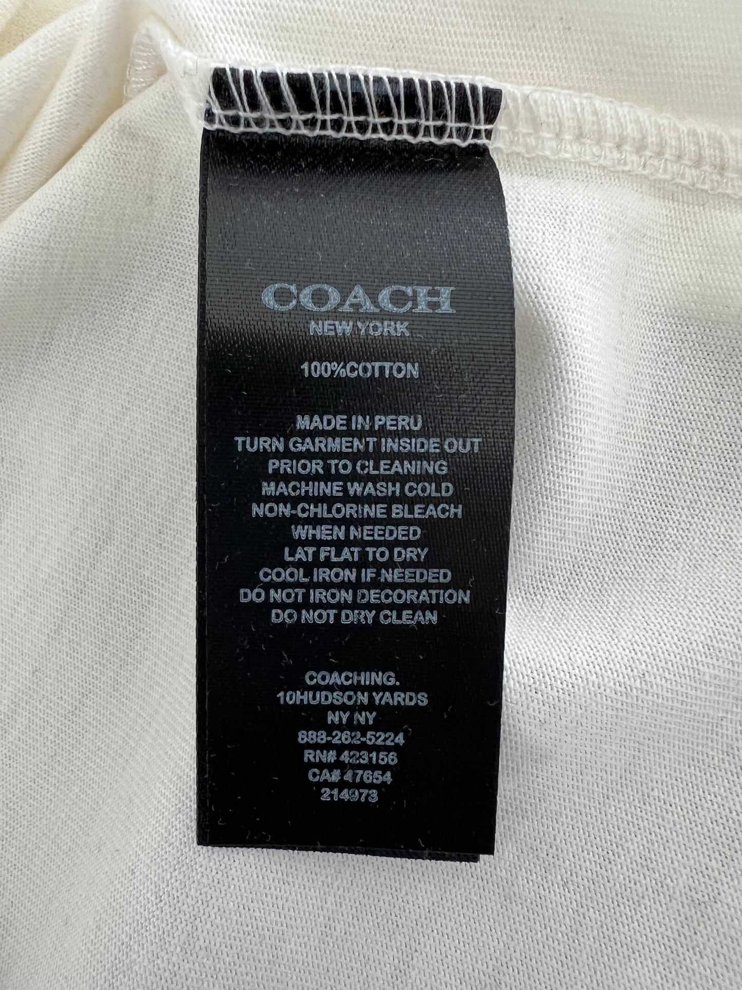 Coach T-Shirt Organic Pima Cotton for Women