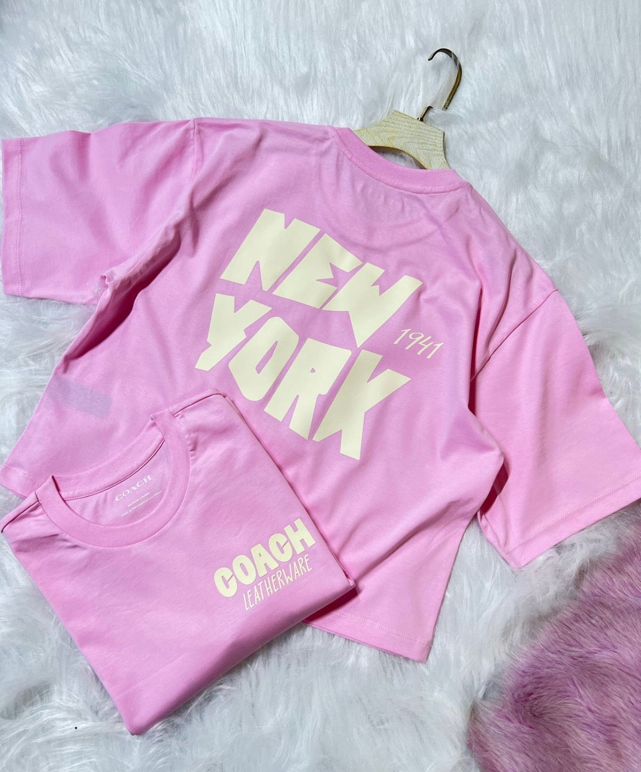 Coach New York Cropped T-Shirt In Organic Cotton for Women - SALE