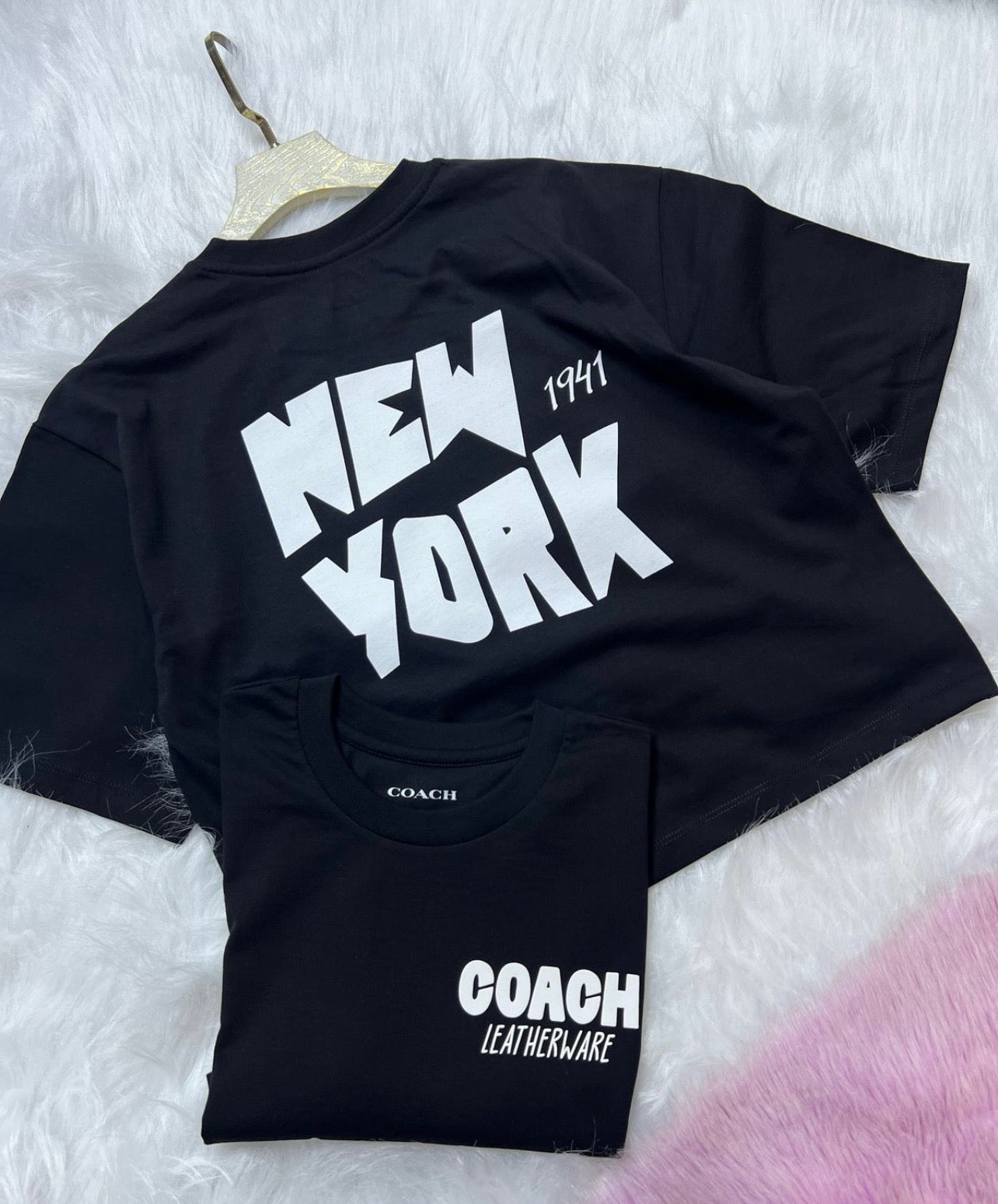 Coach New York Cropped T-Shirt In Organic Cotton for Women - SALE
