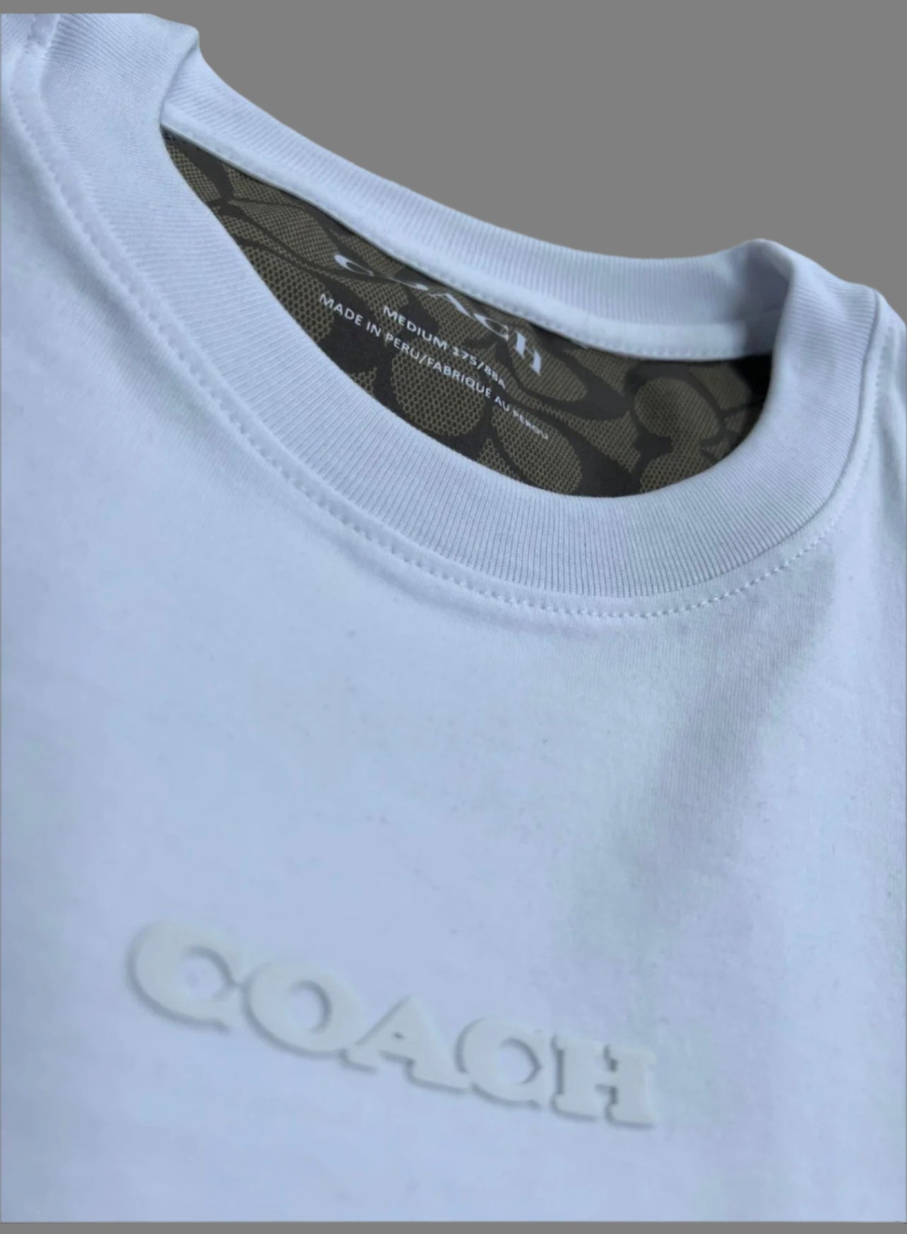 Coach Signature T-Shirt Organic Cotton for Men - S, M, L, XL