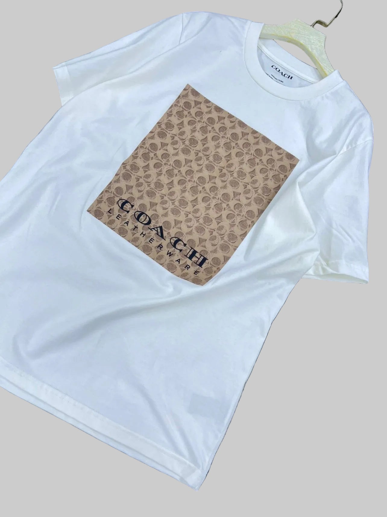 Coach Men's Signature Square Relaxed T-Shirt Organic Cotton