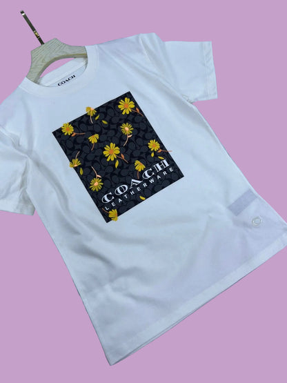 Coach Square Relaxed T-Shirt Pima Cotton for Women