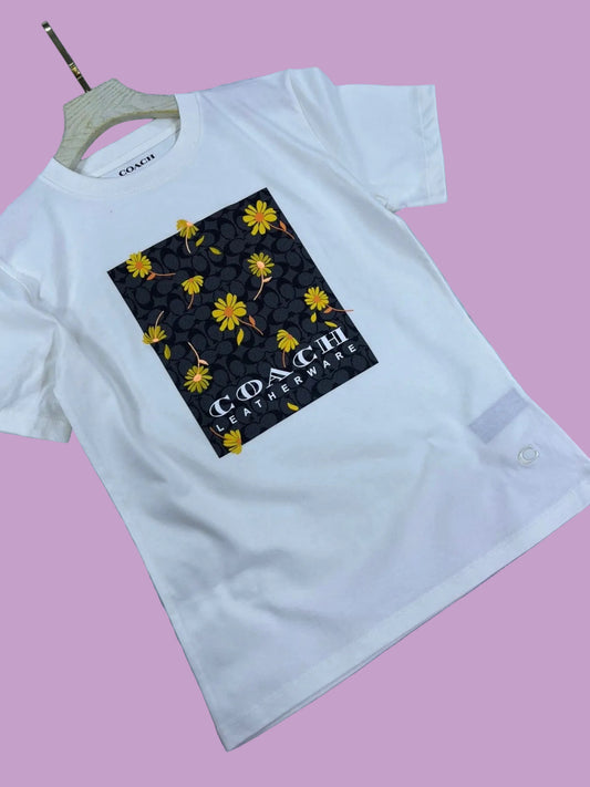 Coach Square Relaxed T-Shirt Pima Cotton for Women