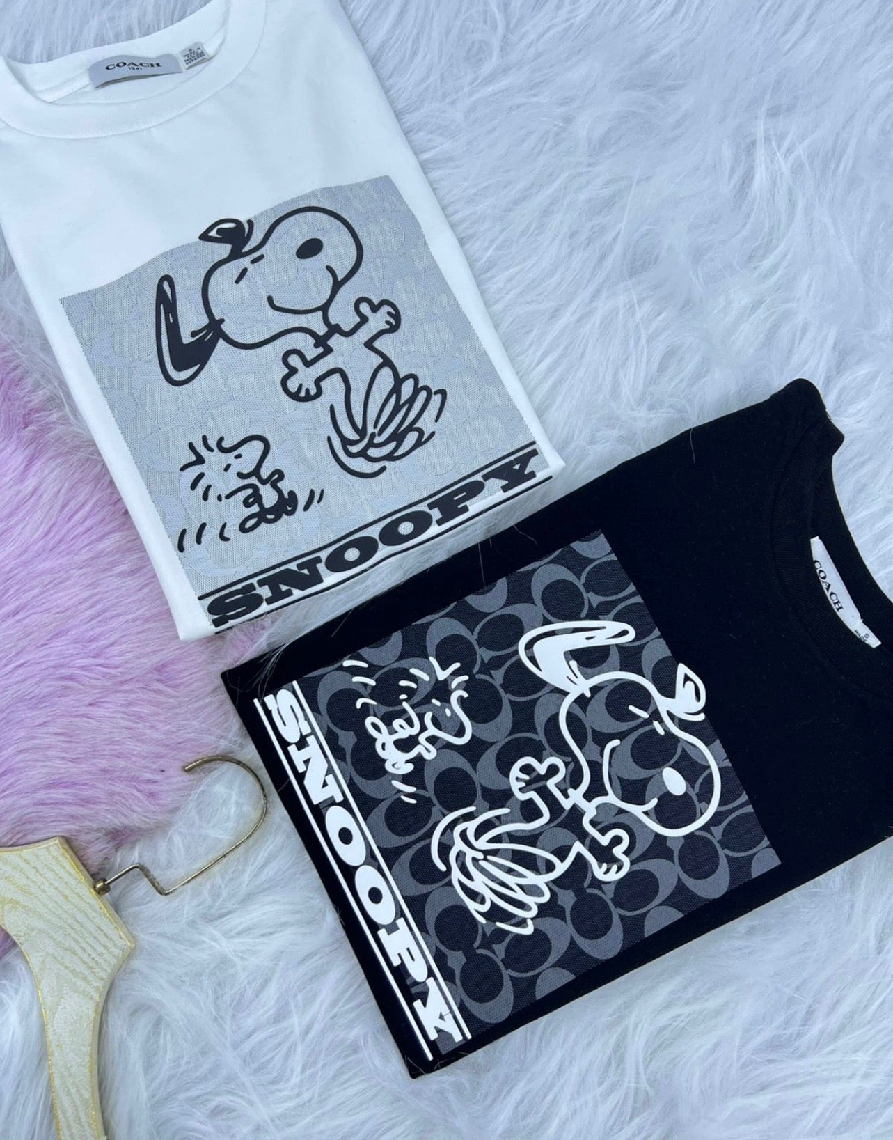 Coach X Peanuts Snoopy Signature Square T-Shirt for Women SALE